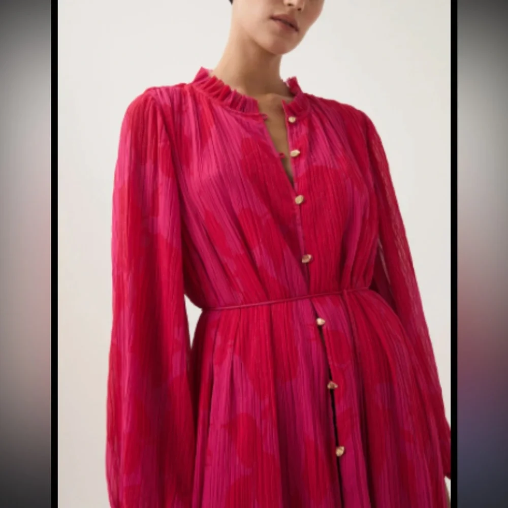 Aje Pelmet Dress Rose size 10